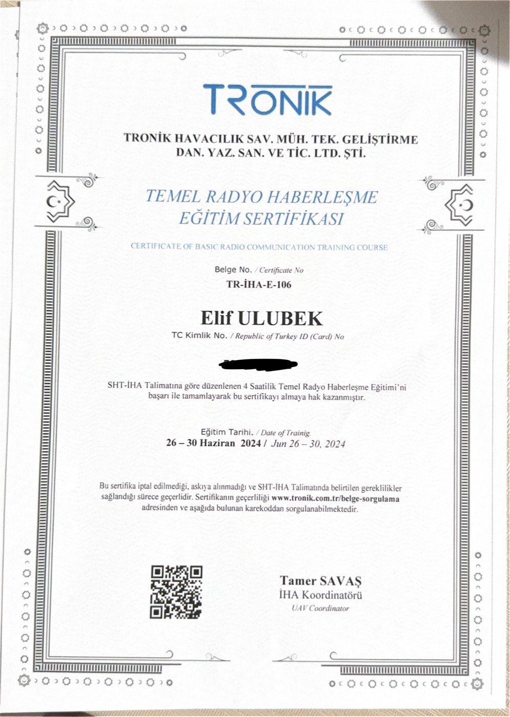 TRONİK — Basic Radio Communication